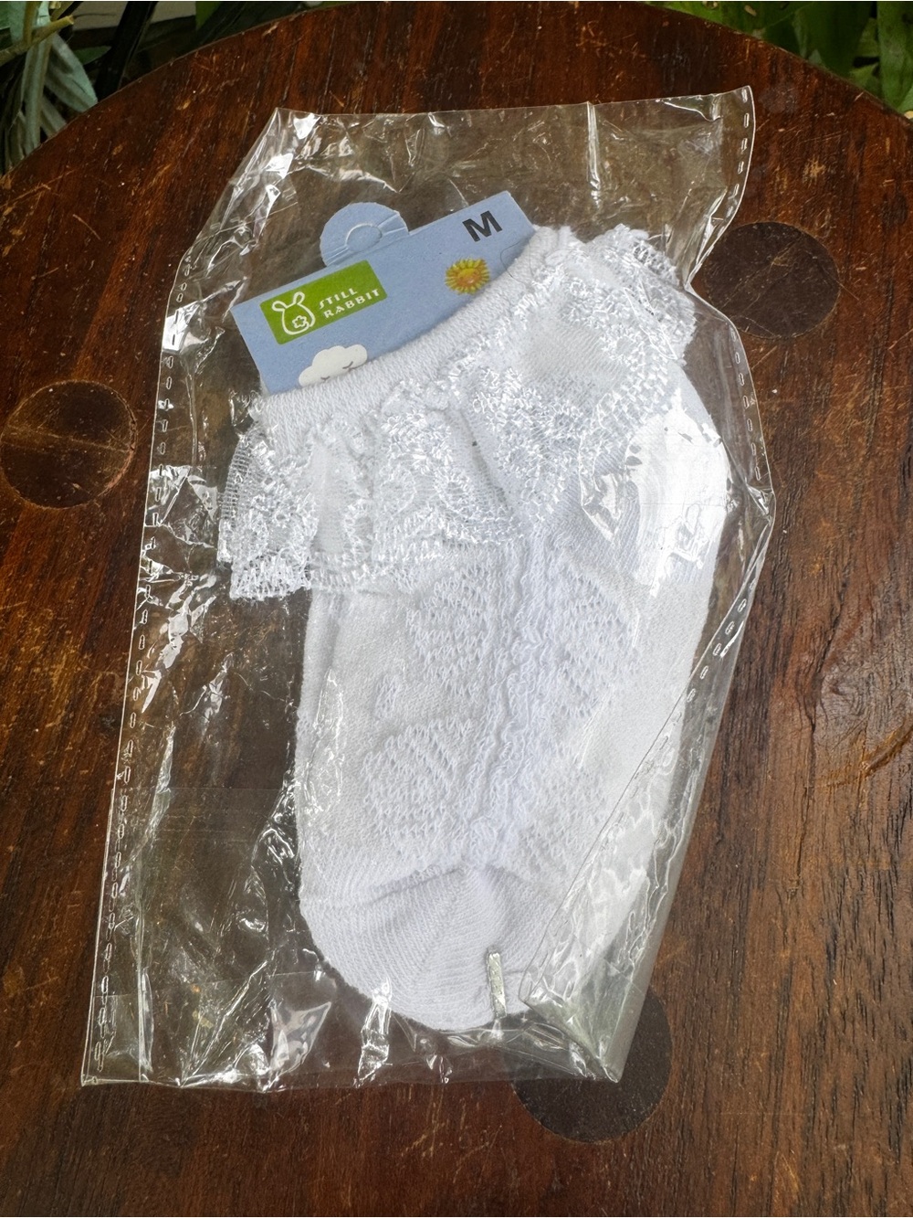 White Lace Ruffle Anklet Socks newborn